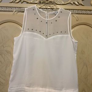 White Studded Top